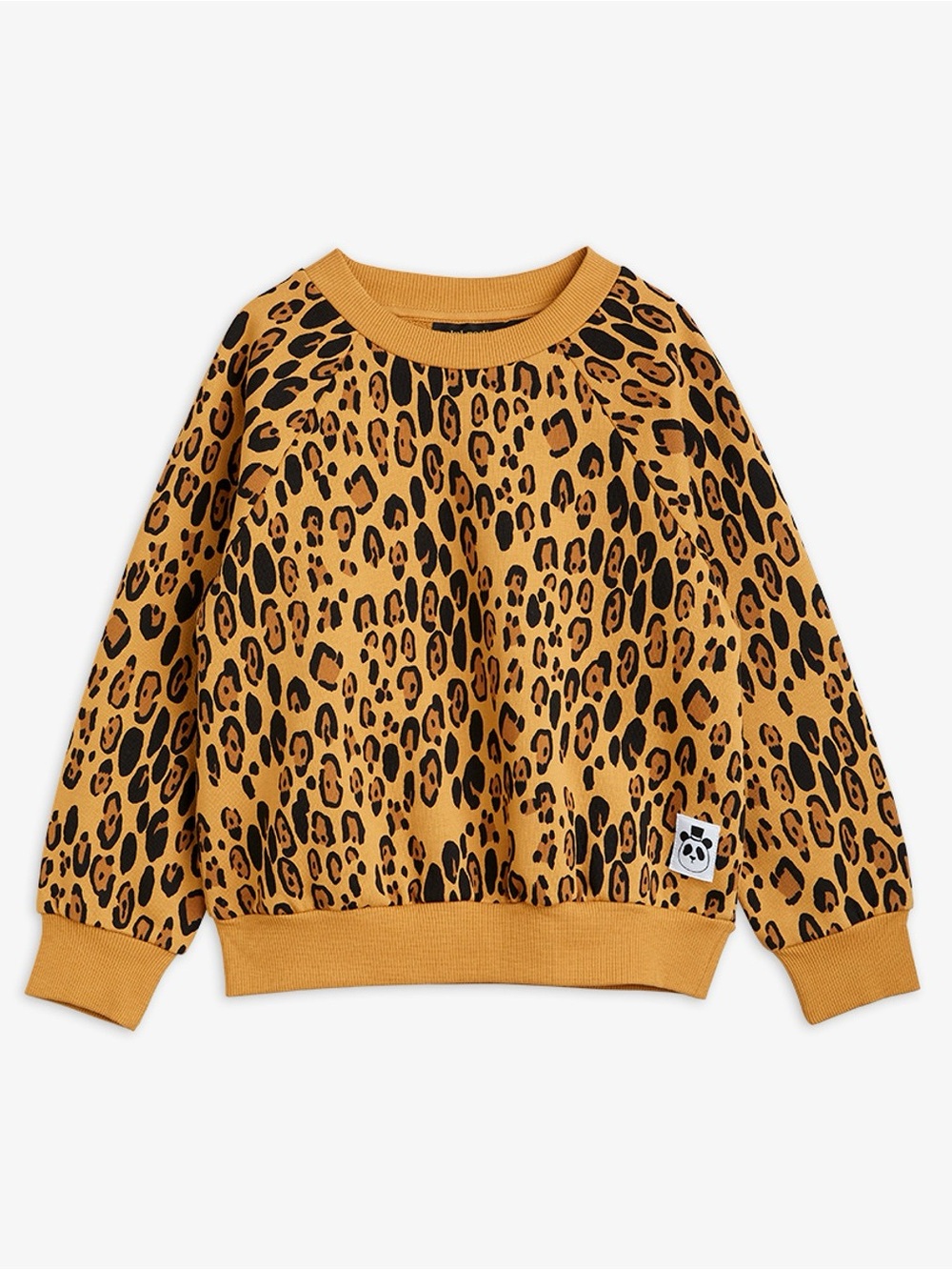 Mini Rodini Mustard Leopard Print Sweatshirt